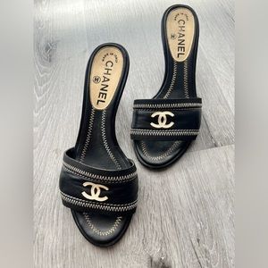 Chanel Vintage Mules Sandals Size 36